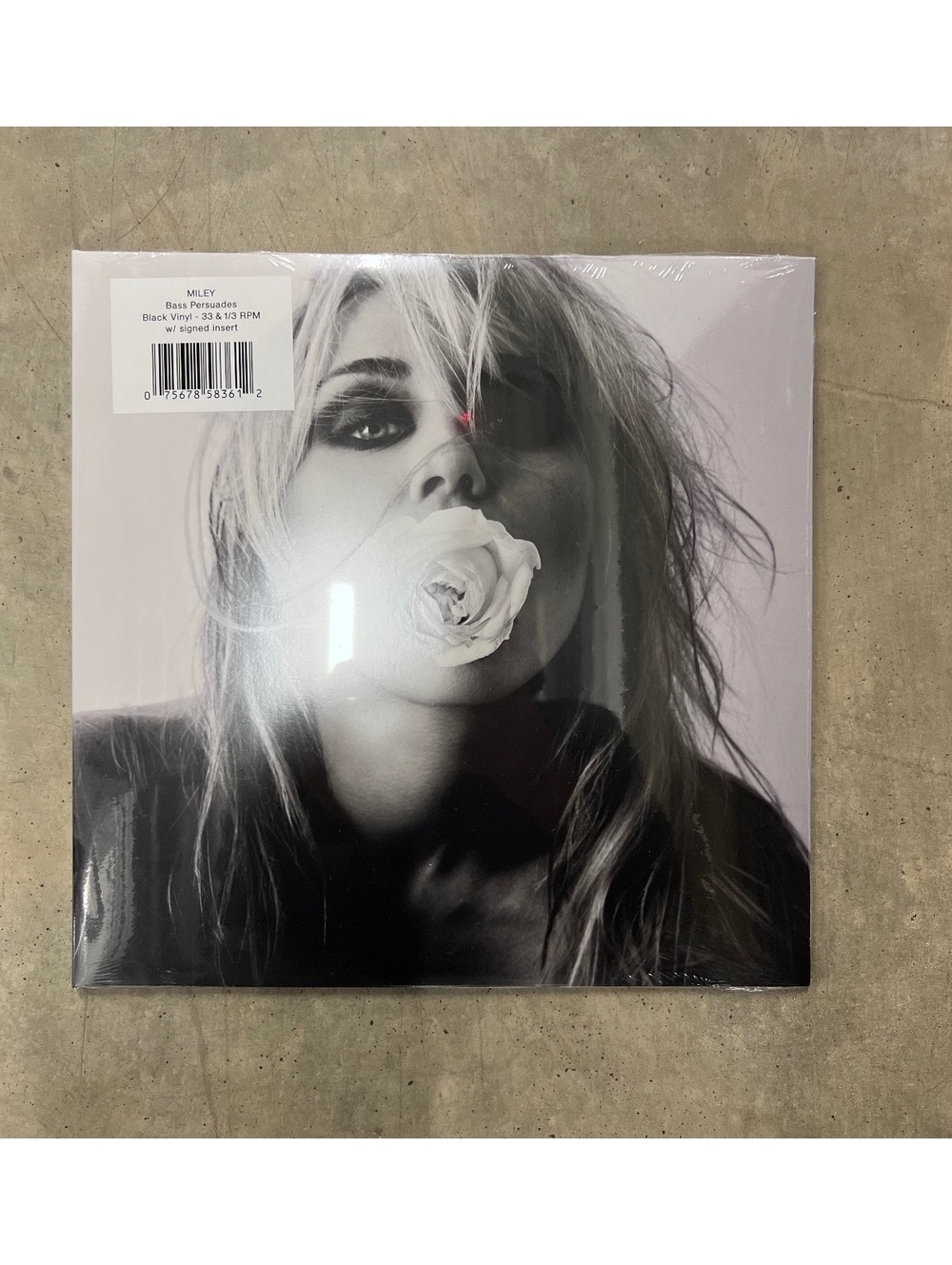 Miley - Bass Persuades Vinyl Record LP Black 33 1/3 RPM with Signed Insert